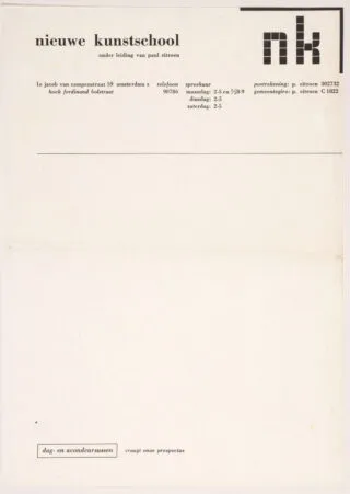 Hajo Rose. Nieuwe Kunstschool. 1934