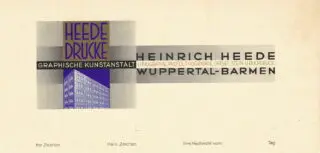 Hét »Letterheads« a Heinrich Heede cégtől Wuppe…