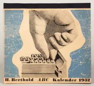 Herbert Bayer. H. Berthold ABC naptár 1932. 1931