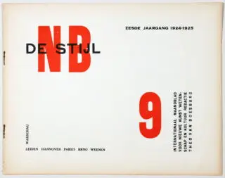 De Stijl. NB. 1924
