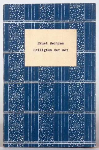 Insel-Bücherei – Ernst Bertram. A szükség szentélye. 1946