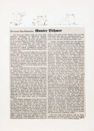 Gunter Böhmer. Autográfok és munkaminták.