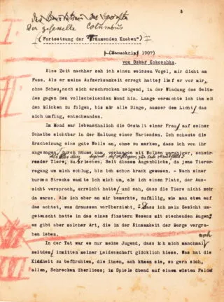 Oskar Kokoschka. A megkötözött Kolumbusz / A tudat…