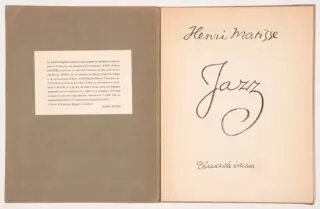 Henri Matisse. Jazz (prospektus). 1947