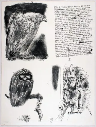 Pablo Picasso. Versek és litográfiák. 1954