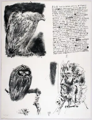 Pablo Picasso. Versek és litográfiák. 1954