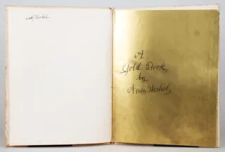 Andy Warhol. A Gold Book. 1957