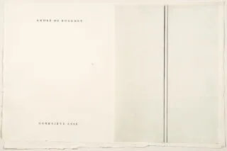Geneviève Asse – André du Bouchet. Ici en deux. 1982