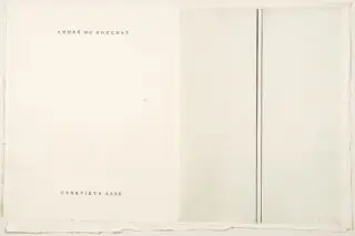 Geneviève Asse – André du Bouchet. Ici en deux. 1982
