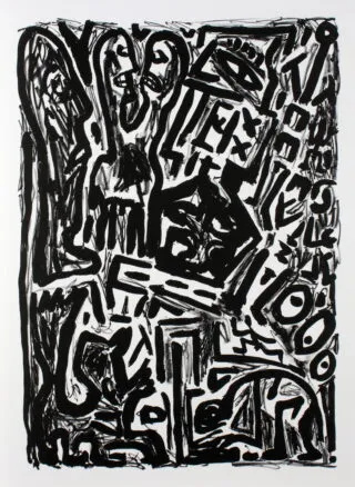 A. R. Penck – Heiner Müller. Wolokolamsker Chausee IV …