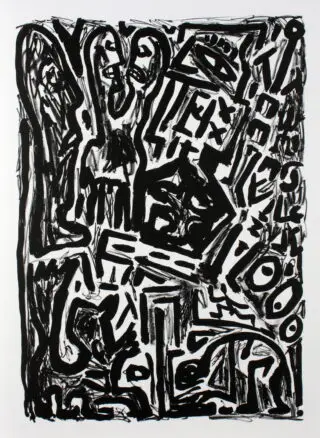 A. R. Penck – Heiner Müller. Wolokolamsker Chausee IV …