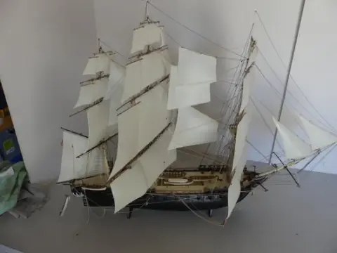 Schiffsmodell, Segelschiff (Dreimaster)
