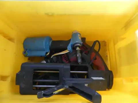 Konvolutt verktøy, bl.a. Würth 2K-patronpistol (trykkluftverktøy, elektroverktøy)