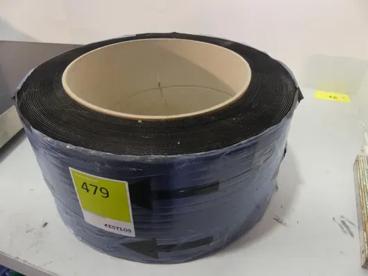 Plastikbånd til ombåndtering, rulle (sort)