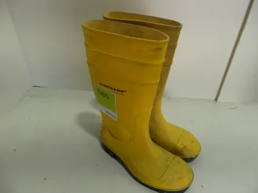 Par gummistøvler Dunlop, gule