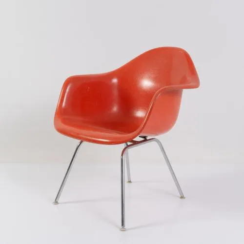 Charles Eames, Ray Eames – Armstoel 'SAX' op H-base, 1950-53 (ontwerp)