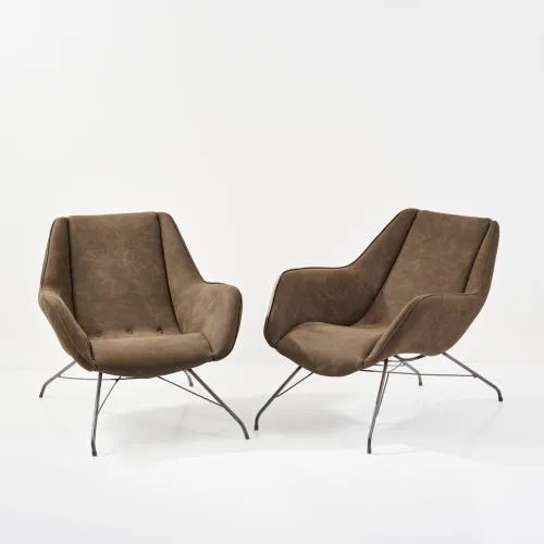 Martin Eisler, Carlo Hauner – Deux fauteuils 'Concha', vers 1955 (design)