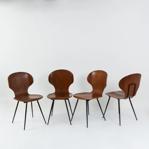 Carlo Ratti – Vier Stühle, um 1958 (Entwurf)