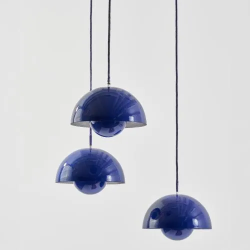 Verner Panton – Drie plafondlampen 'Flower-Pot', 1969 (ontwerp)
