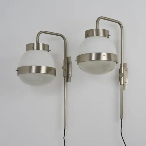 Sergio Mazza – Two wall lamps 'Delta', circa 1960 (design)