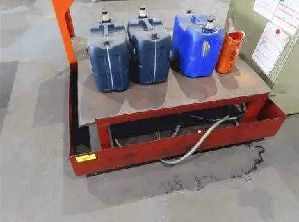 1 oil drip tray, homemade