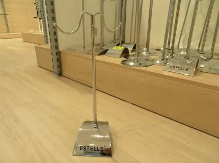 25 counter bag stands, chrome frame, height adjustable up to approx. 0.65 m, various designs