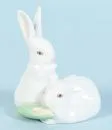 Figuurgroep - hazepaar "Herend" – Porselein, beschilderd, H= 9 cm