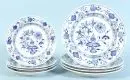 Assiettes à gâteau et assiettes plates, 4 pièces chacune "Schwerter Meissen"
