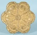 Assiette d'apparat "Schwerter Meissen" – porcelaine, peinte à la main, bronze doré, décor en relief, bord à six pans, D= 22 cm, 19e s., 1er choix