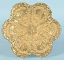 Assiette d'apparat "Schwerter Meissen" – porcelaine, peinte à la main, bronze doré, décor en relief, bord à six pans, D= 22 cm, 19e s., 1er choix