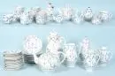Pièces de service, env. 50 pièces "Rauenstein" – Porcelaine, peinte à la main, décor "Strohblume", forme "Gebrochener Stab", principalement tasses avec soucoupes, assiettes à gâteau,...