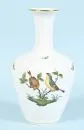 Vaas "Herend" – porselein, handbeschilderd, decor "Rothschild", gouden rand, gestructureerde wand, balustervorm, H= 26,5 cm