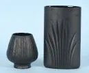 Вазы, 2 штуки "Rosenthal" – чёрный бисквитный фарфор, различные формы, H= 10/18 см