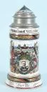Rezervistický korbel "Kgl. Inft. Regt. König Wilhelm I. 6. württ. No124/1. Comp. Weingarten 1903-05"