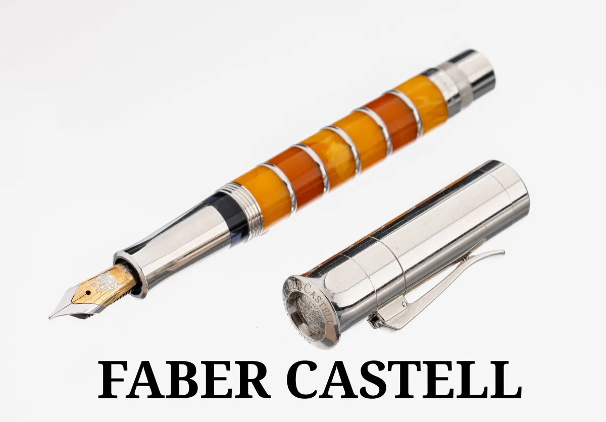 GRAF VON FABER CASTELL Füllfederhalter, Pen ofthe Year 2004 "Amber", Korpus aus