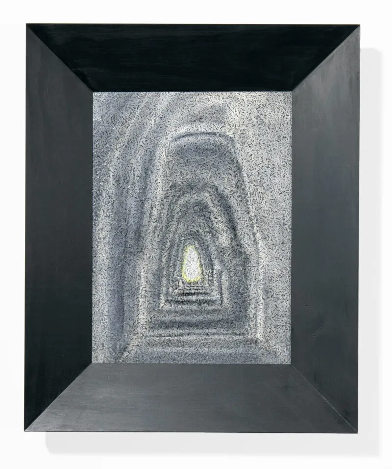 Artschwager, Richard – Untitled, acrylic on Celotex in artist-designed original frame