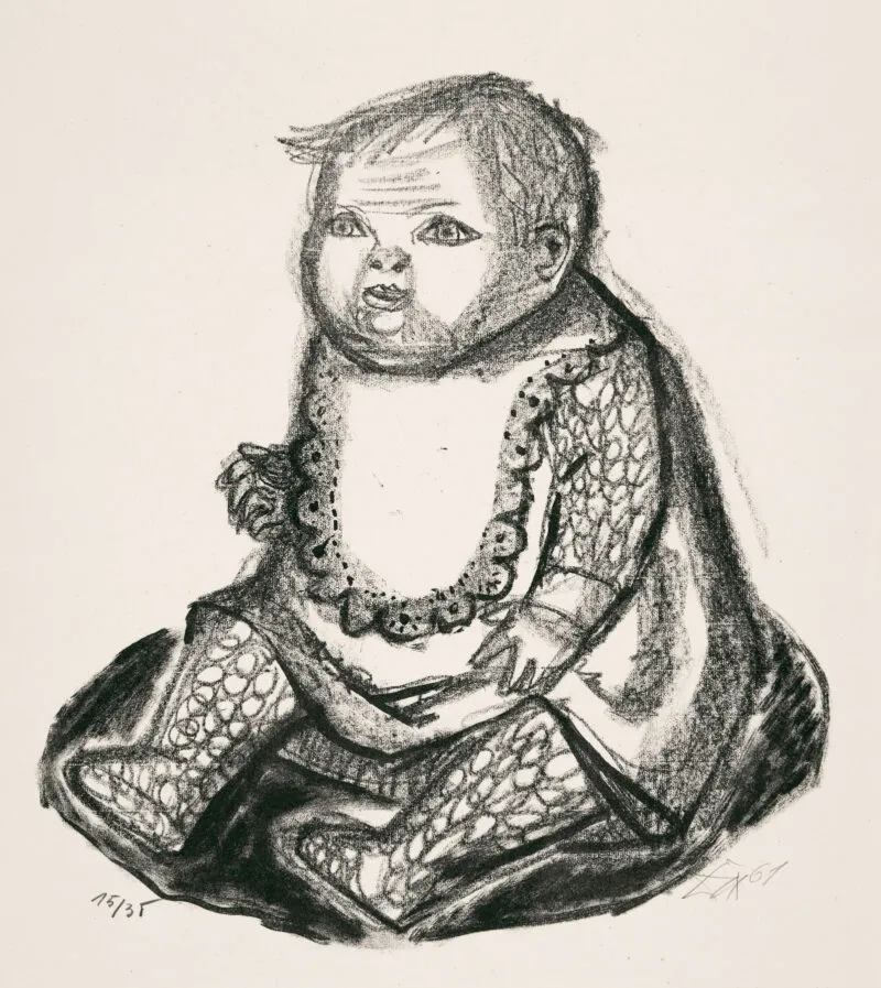 Dix, Otto – Sitzendes Kind