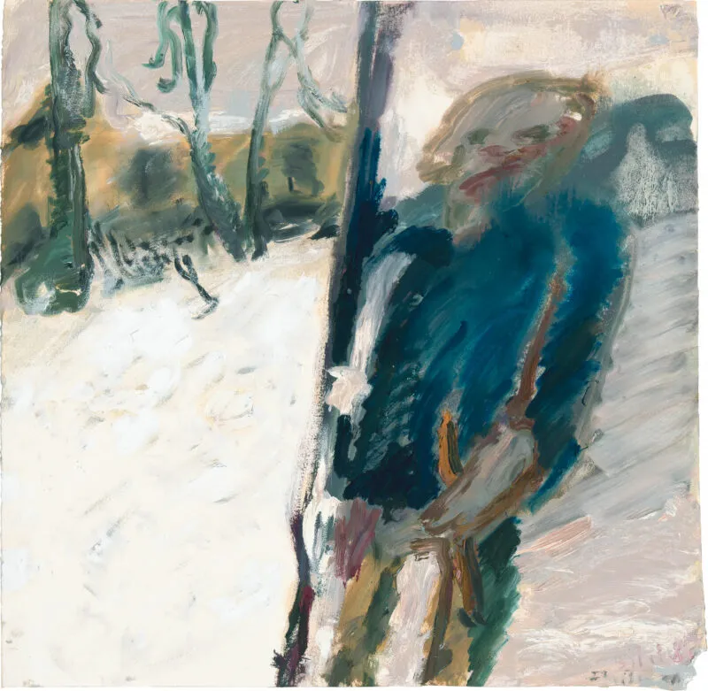 Fußmann, Klaus – Selbst im Spiegel im Schnee