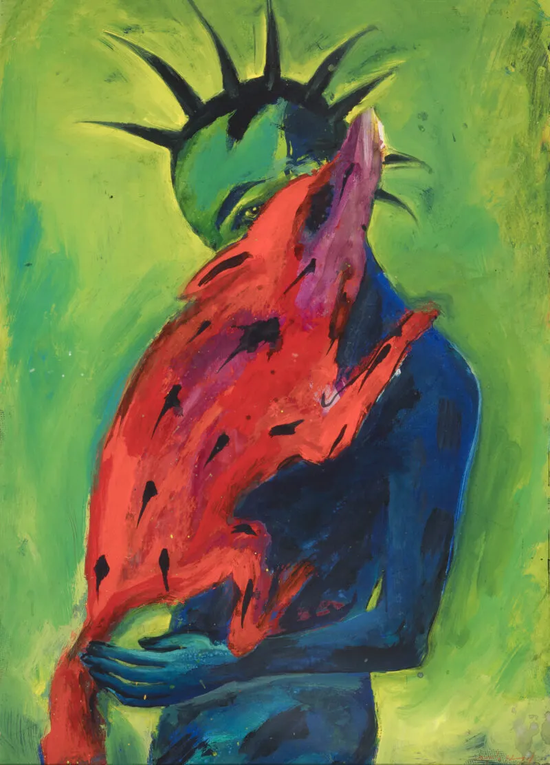 Hampel, Angela – Frau mit Fuchs