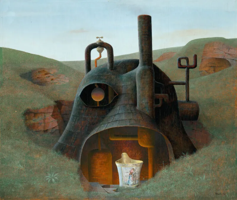 Klapper, Siegfried – Wiesenlandschaft mit Tasse
