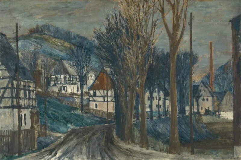 Knebel, Konrad – Straße im Erzgebirge (bei Olbernhau)