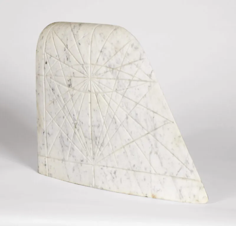 Kriester, Rainer – White Fragment I. Carrara marble, ground and polished
