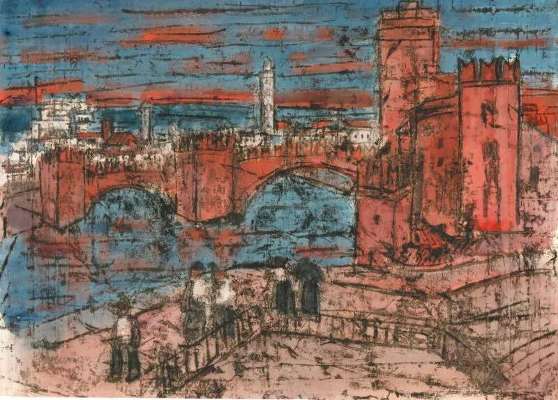 Lange, Otto – o.T. (Ponte Scaligero und Castelvecchio, Verona)