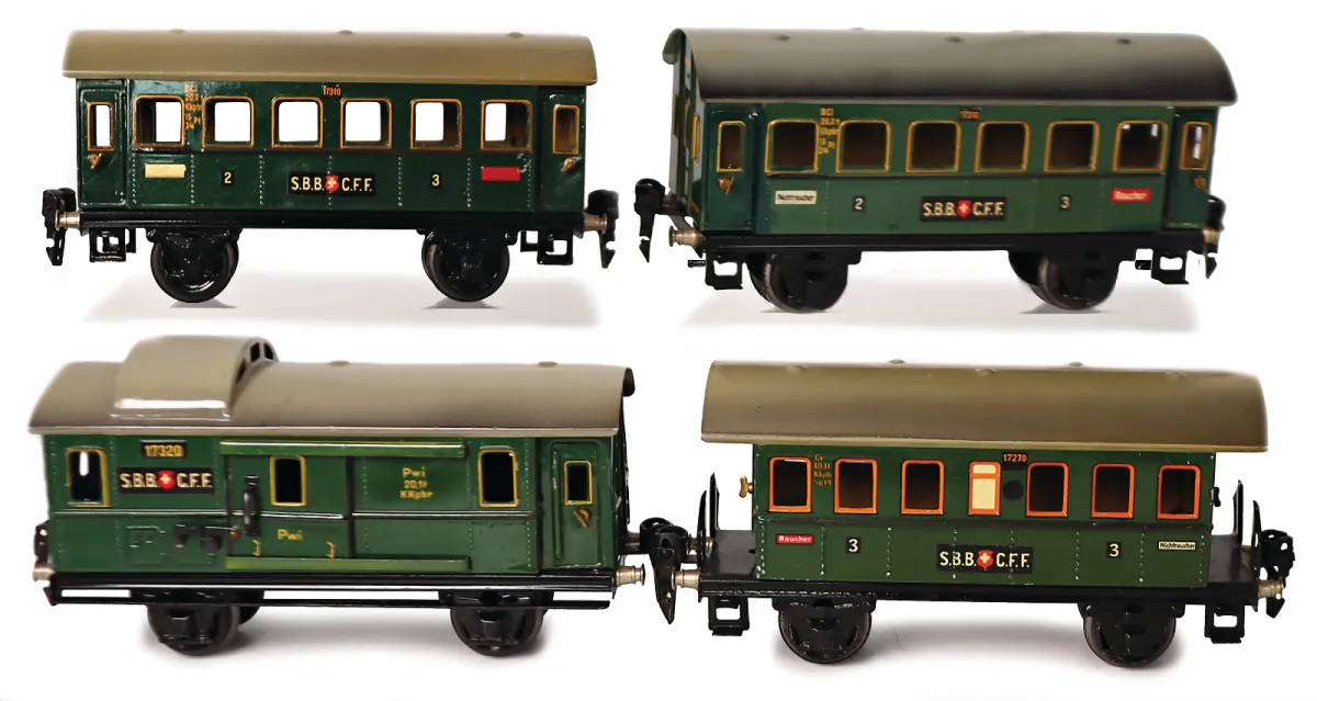 MÄRKLIN – Kolej 0, 3 díly dvounápravové osobní vozy
