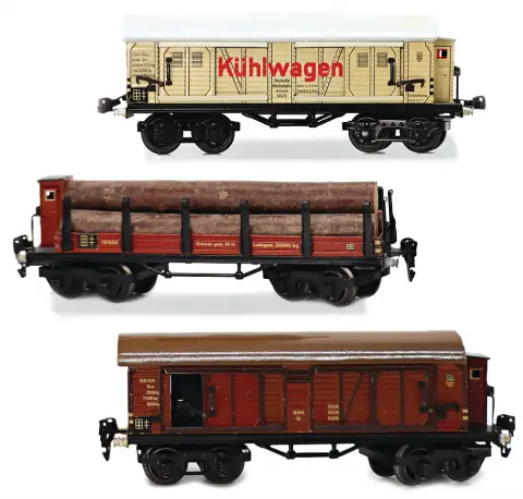 MÄRKLIN – Voie 0, wagons de marchandises à 4 essieux : wagon frigorifique 1857