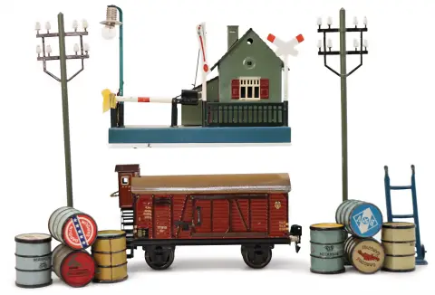 MÄRKLIN – Voie 0, wagon de marchandises à 2 essieux avec guérite 1791