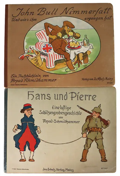 2 pièces, livres d'images de propagande