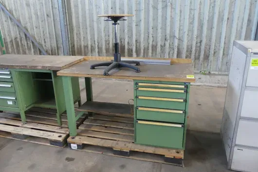 Werkbank met kruk