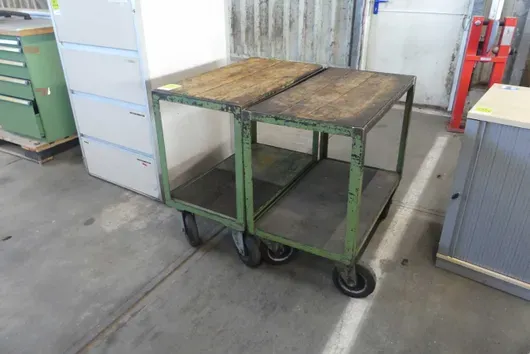 2x chariots de table