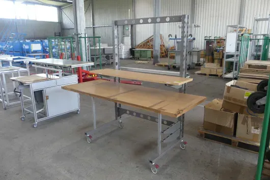Werktafel, rolbaar